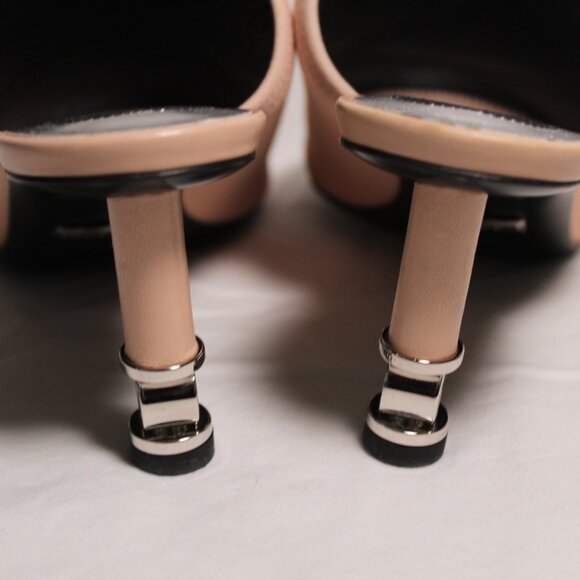 NWOB Gucci Interlocking GG Heel Scuba Greta Mule Mules Heels Sandals 38 - Picture 7 of 8